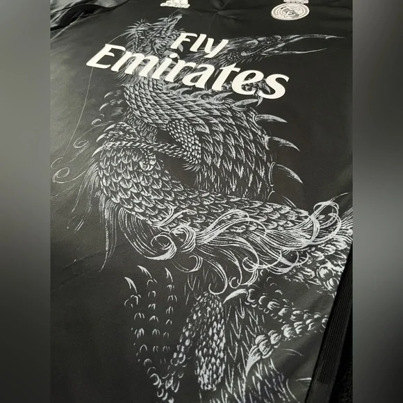 Sergio Ramos #4 Real Madrid Retro M-XL 2014 Black Dragon Soccer Jersey
